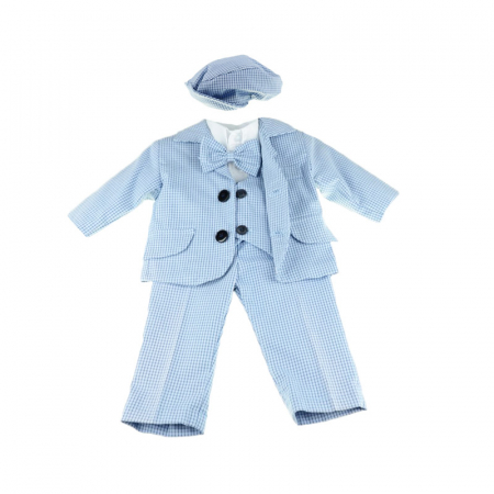 Costume elegante de la 0 la 9 luni - Costum botez 6 piese pentru baieti Micul Vip MCVB11