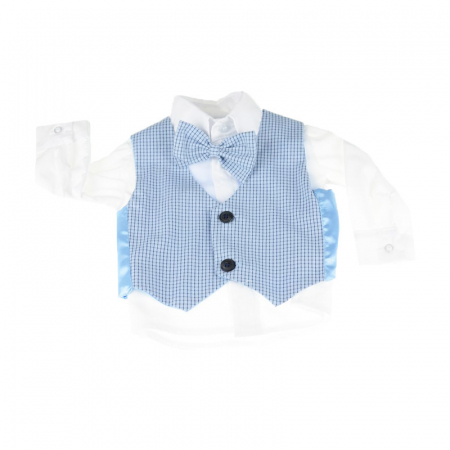 Costum botez 6 piese pentru baieti Micul Vip MCVB11 [3]