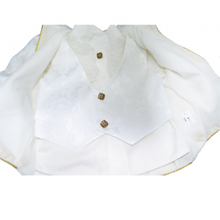 Costum pentru botez 5 piese pentru baieti Mini Junior MNJJ-1, Bleumarin [2]