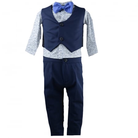 Costum botez 6 piese pentru baieti Mini Junior 03-COS [2]