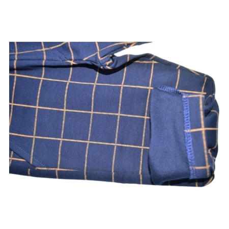 Costum casual de bumbac, în carouri, pentru baieti, GT 9396-92, Bleumarin [6]