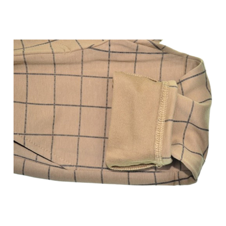 Costum casual de bumbac, în carouri, pentru baieti, GT 9840-92, Maro [7]