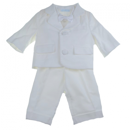 Costume elegante de la 0 la 9 luni - Costum de botez 4 piese pentru baieti Mini Junior CEB-60