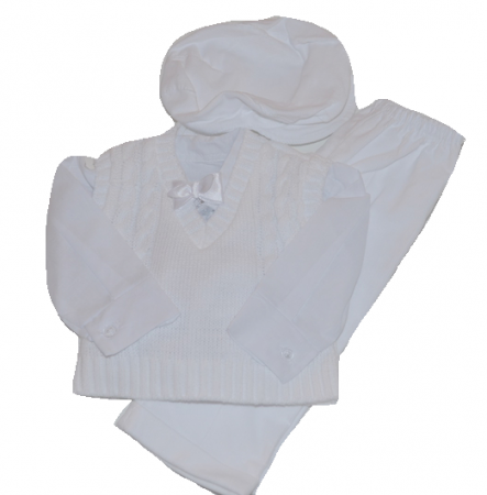 Costume elegante de la 0 la 9 luni - Costum de botez 5 piese pentru baieti Artex KPL2A