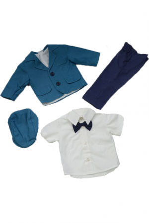 Costume elegante de la 0 la 9 luni - Costum de botez 5 piese pentru baieti Mini Junior CEBN1