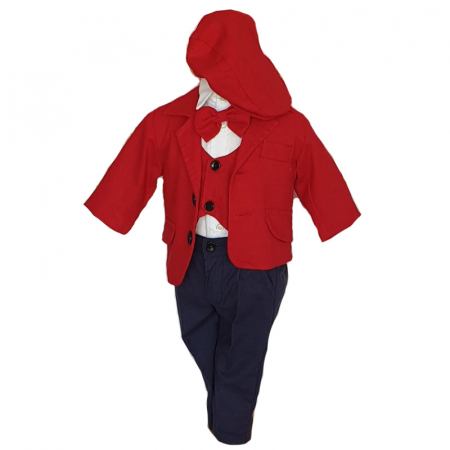 Costume elegante de la 0 la 9 luni - Costum de botez 6 piese pentru baieti Micul Vip MCVB8