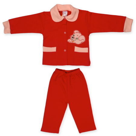 Compleuri  fete maneca lunga - Costum din 2 piese PIFOU 99-62, Rosu