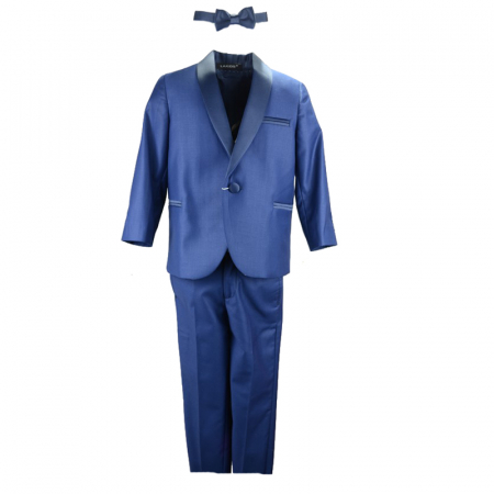 Costume elegante - Costum elegant 3 piese pentru baieti LA Kids 1570-CEB-86-cm, Bleumarin