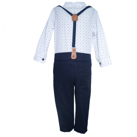 Costum elegant 4 piese pentru baieti Laila LL0109, Bleumarin [1]