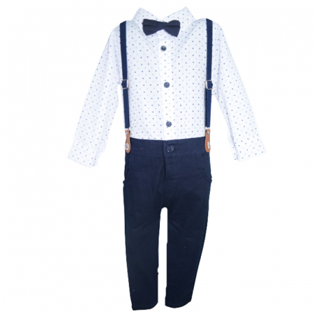 Costume elegante - Costum elegant 4 piese pentru baieti Laila LL0109, Bleumarin