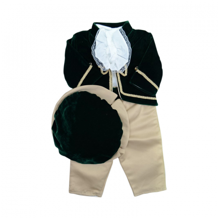 Costume elegante de la 0 la 9 luni - Costum elegant 5 piese pentru baieti Andreeatex CSS-5676-68, Verde