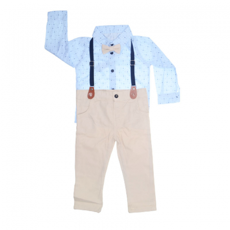 Costume elegante - Costum elegant 4 piese pentru baieti Laila LL0109C, Crem