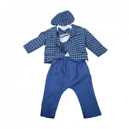 Costume elegante de la 0 la 9 luni - Costum elegant 6 piese pentru baieti Micul Vip CMV-1, Bleumarin