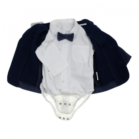 Costum elegant 5 piese pentru baieti Christopher Bady Club 6192AB, Bleumarin [2]