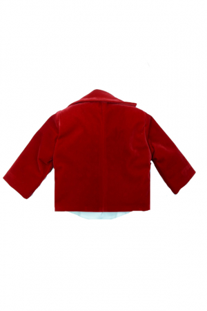 Costum elegant 5 piese pentru baieti colibri 2001-RO-80-cm, Rosu [3]