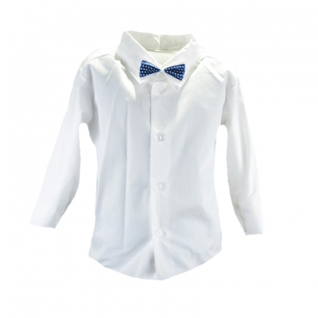 Costum elegant 5 piese pentru baieti Mini Junior CEB-02-86-cm, Albastru [3]