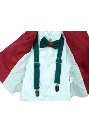 Costum elegant 6 piese pentru baieti Colibri 2035-RO-80-cm, Rosu [1]