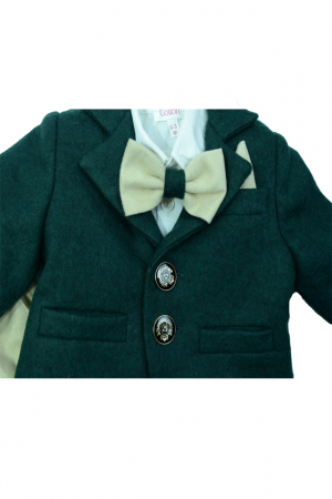 Costum elegant 6 piese pentru baieti Colibri 2035-V-80-cm, Verde [1]