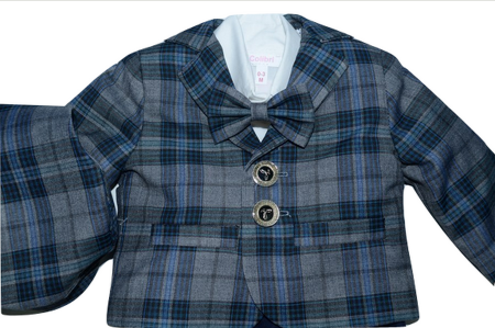 Costum elegant 6 piese pentru baieti Colibri CLBC2-AL-80, Albastru [2]