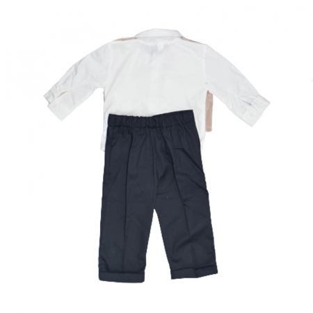 Costum elegant 6 piese pentru baieti Mini Junior CMV-0740, Bej [3]