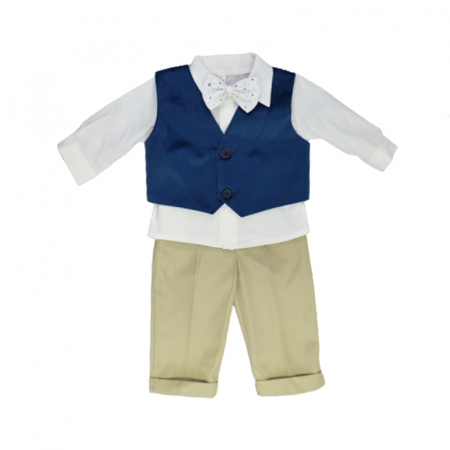 Costum elegant 6 piese pentru baieti Mini Junior CMV-0740-1, Bleumarin [2]