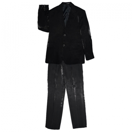 Costume elegante - Costum elegant din 2 piese pentru baieti LA Kids 020323-N, Negru