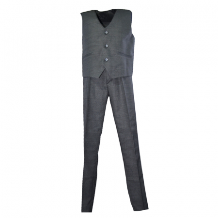 Costume elegante - Costum elegant din 3 piese pentru baieti LA Kids LK0108G, Gri