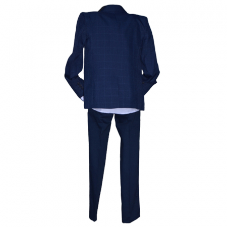 Costum elegant din 4 piese LOOKS KIDS pentru baieti KM1703B, Bleumarin [1]