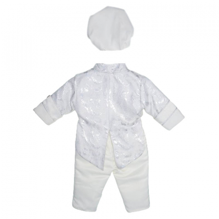 Costum elegant din 4 piese pentru baieti Andreeatex 030323-CR, Crem [1]