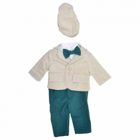 Costume elegante - Costum elegant din 6 piese pentru baieti Colibri 070623, Bej