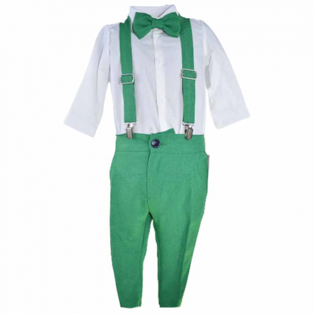 Costume elegante - Costum elegant din 4 piese pentru baieti Colibri 070623-V, Verde