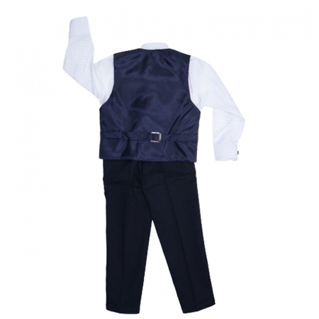 Costum elegant din 4 piese pentru baieti LOOKS KIDS KM1590-86, Bleumarin [1]
