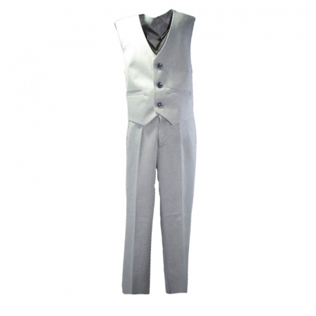 Costum elegant din 4 piese pentru baieti LA Kids 020323-G, Gri [3]