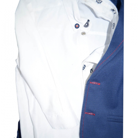Costum elegant din 4 piese pentru baieti Mini Junior 030323-A, Albastru [2]