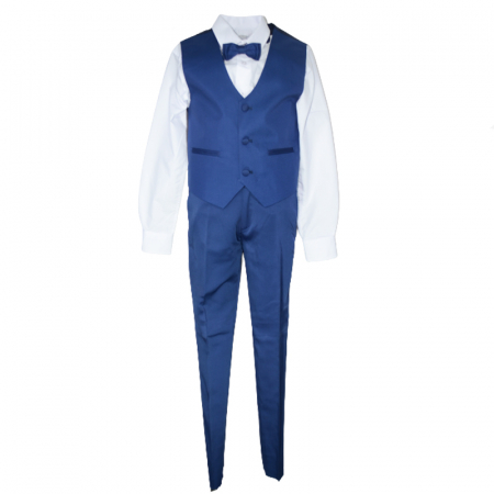 Costum elegant din 4 piese pentru baieti LA Kids 1628-03, Bleumarin [2]