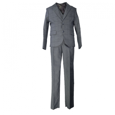 Costume elegante - Costum elegant din 4 piese pentru baieti LA Kids 2203G-122, Gri