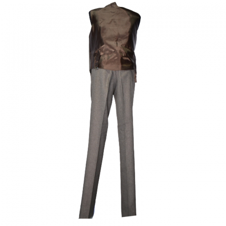 Costum elegant din 3 piese pentru baieti LA Kids LK0108, Maro [2]