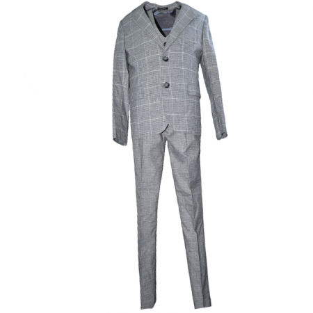 Costume elegante - Costum elegant din 4 piese pentru baieti LA Kids 1766G, Gri