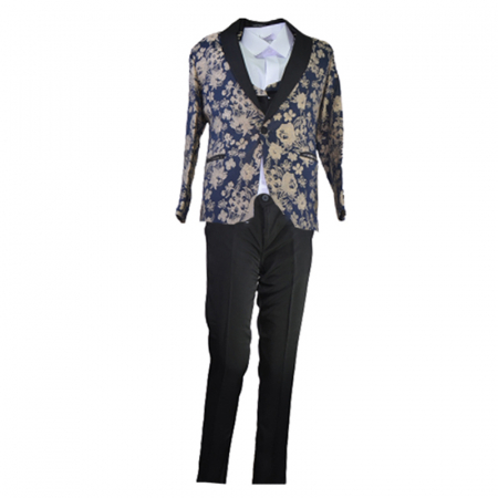 Costume elegante - Costum elegant din 4 piese pentru baieti LA Kids 1766N, Negru