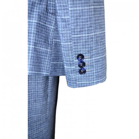 Costum elegant din 4 piese pentru baieti LA Kids 1767-84, Albastru [7]