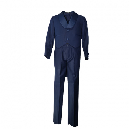 Costume elegante - Costum elegant din 4 piese pentru baieti LA Kids 2203B-122, Bleumarin