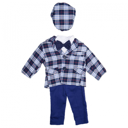 Costume elegante - Costum elegant din 5 piese pentru baieti Micul Vip 030323-ALS, Albastru