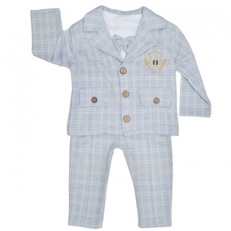 Costume elegante - Costum elegant din 4 piese pentru baieti Sedello 6032AL, Albastru