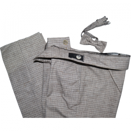 Costum elegant din 4 piese pentru baieti LA Kids 1766M, Maro [5]