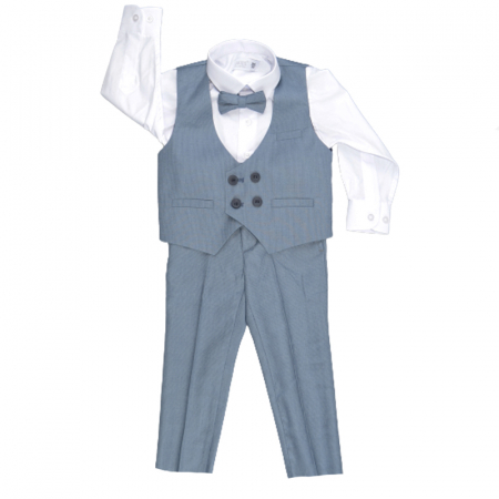 Costume elegante - Costum elegant din 4 piese pentru baieti LA Kids 1770-A, Albastru