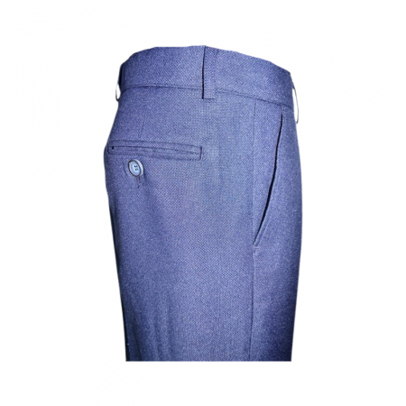 Costum elegant din 4 piese, Slim Fit, model in carouri, pentru baieti, LA Kids 1807-21, Bleumarin [4]
