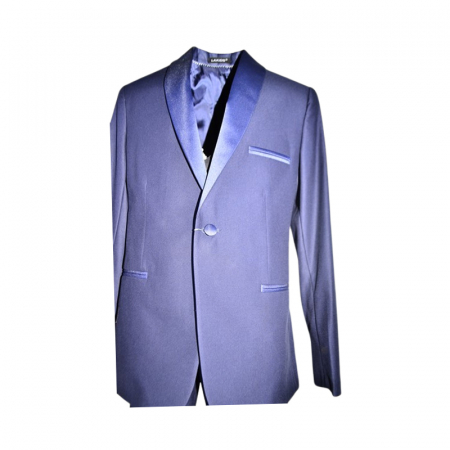 Costum elegant din 4 piese, Slim Fit, model simplu, pentru baieti, LA Kids 1571-1645, Bleumarin [2]