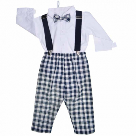 Costume elegante - Costum elegant din 4 piese pentru baieti Christopher Baby Club 6673, Bleumarin