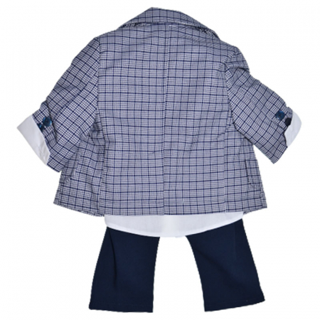 Costum elegant din 5 piese pentru baieti Folletti C101123-15, Bleumarin [1]
