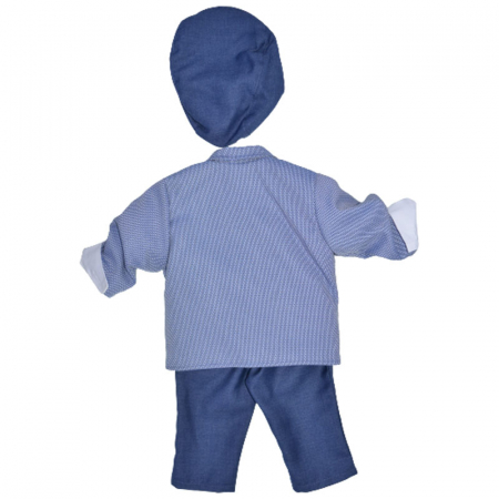 Costum elegant din 5 piese pentru baieti Krasnal C101123-3, Albastru [1]